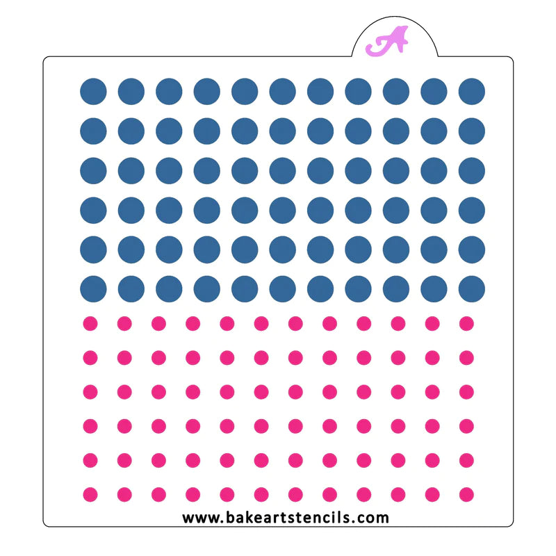 Sprinkle Art Stencil, Polka Dot