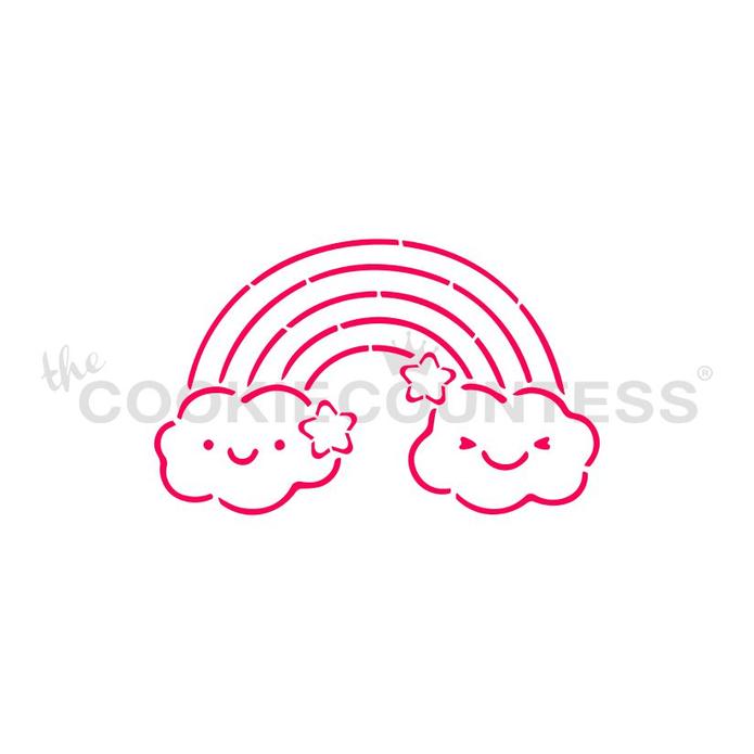Rainbow PYO Stencil
