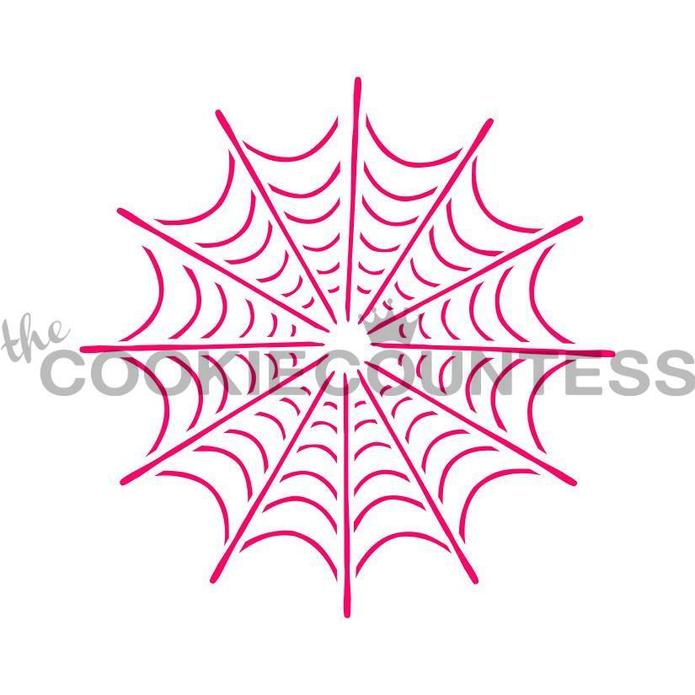 Single Spider Web Stencil