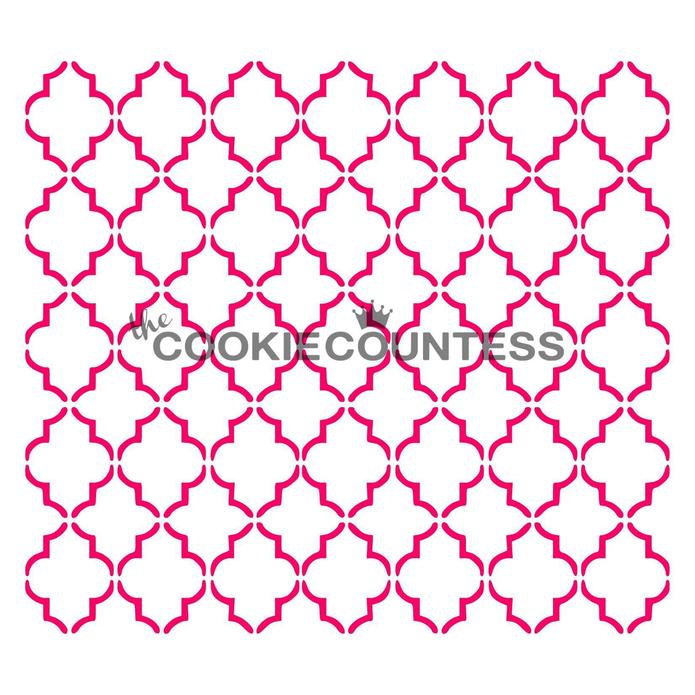 Small Quatrefoil Stencil