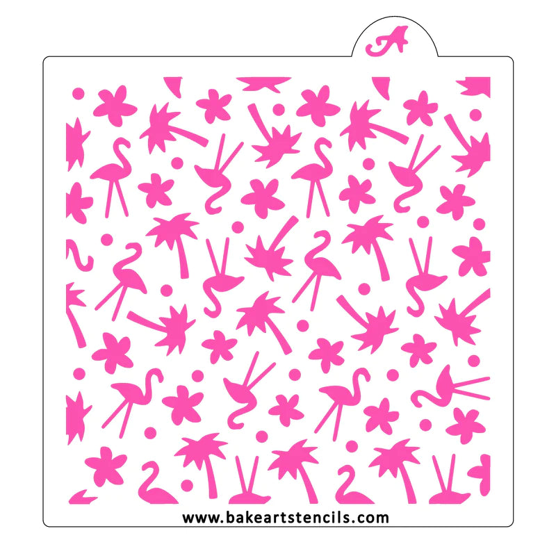 Summer Confetti Pattern Cookie Stencil