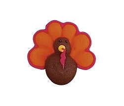 Mini Royal Icing Turkey, 6 Pack