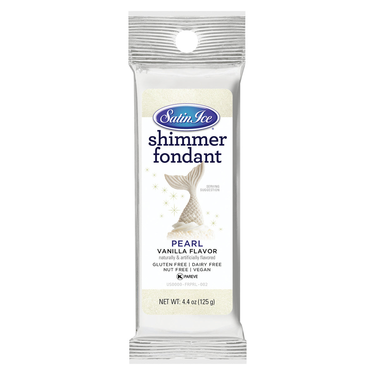 Pearl Shimmer Satin Ice Fondant, 4.4oz