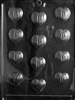 Bite Size Grooved Hearts