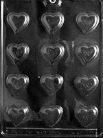 Bite Size Tear Drop Hearts Mold