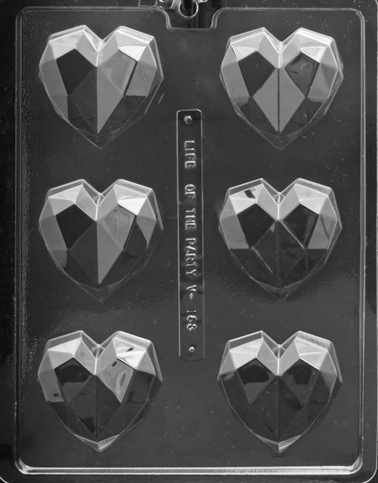 Geometric Heart Mold, 1.8oz