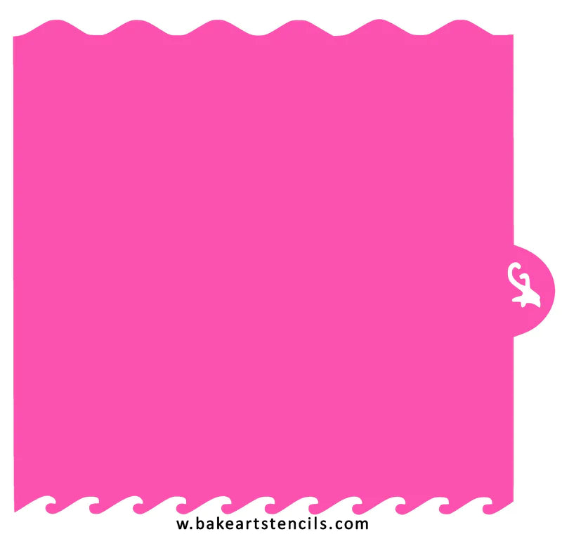 Water and Waves Edger Cookie Stencil