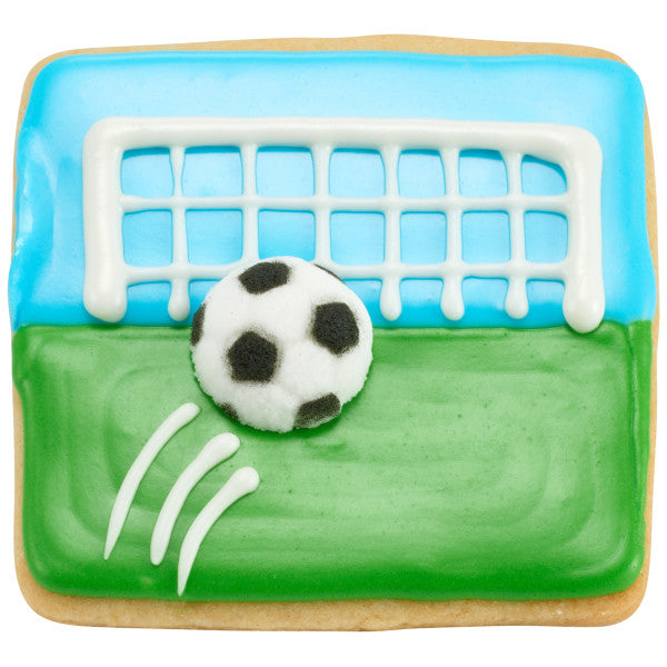 Soccer Ball Sugar Dec-Ons, 7 Pack