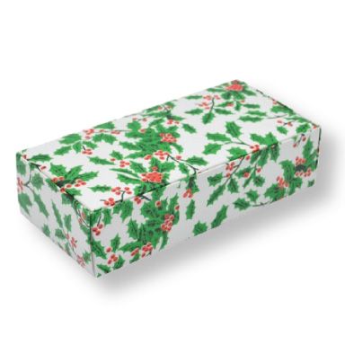 Holly Box, 1/2 lb, 1 Piece