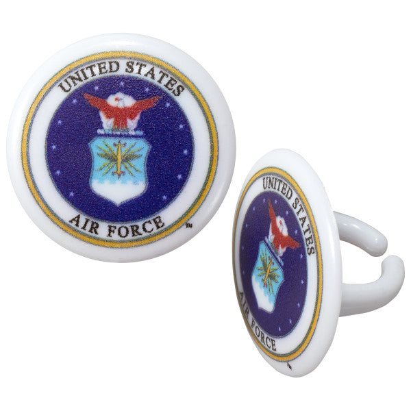 Military Air Force Rings, 8 Pack
