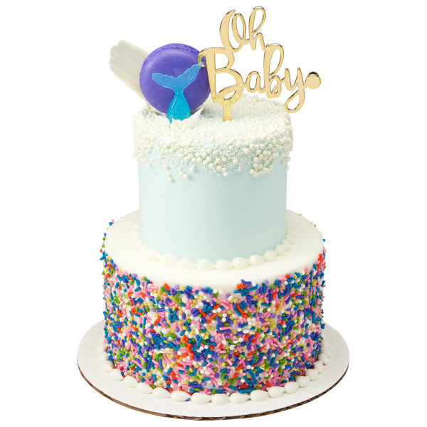 Oh Baby Cake Topper or Candle Holder