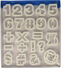 Numbers Cookie Cutter Set, 1.5"