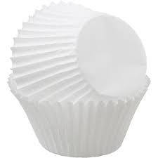 White Jumbo Baking Cups. 75 pack