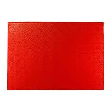 Rectangle Cake Drum, Half Sheet, Red