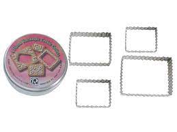 Rectangle Fluted Cookie Cutter Set, 4 Piece