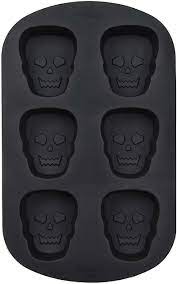 Silicone Skull Mold, 6 cavity