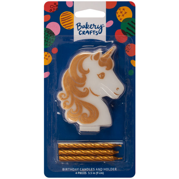 Golden Unicorn Candle Holder