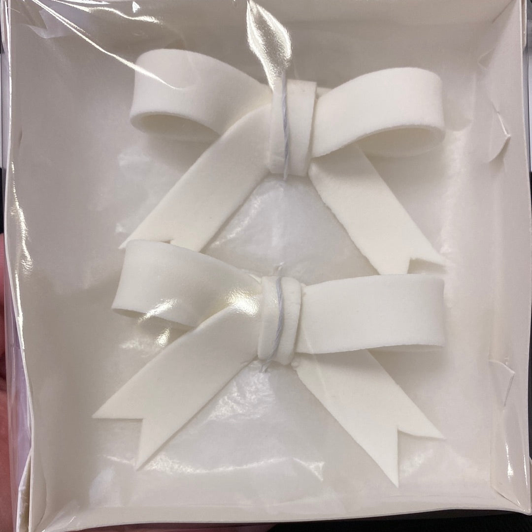 White Ribbons, Pastillage, 2 Pack