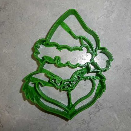 Grinch Head Plastic Cookie Cutter