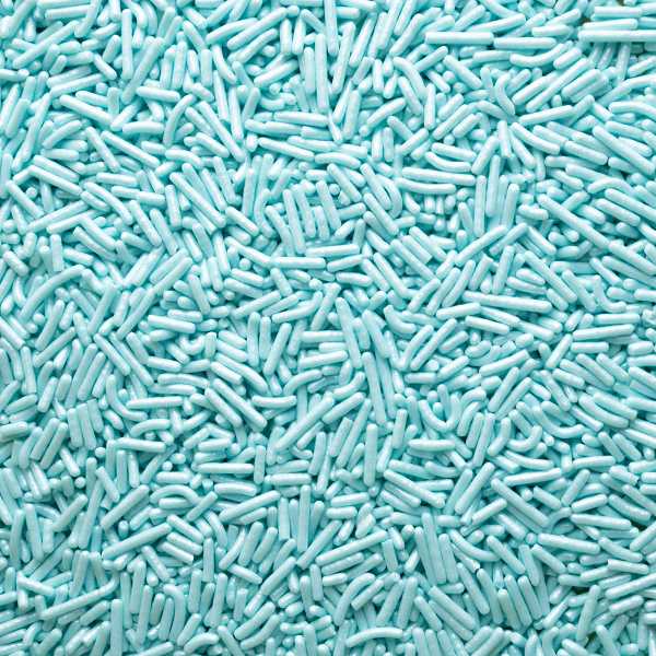 Jimmies Pearl Blue Bits, 3oz