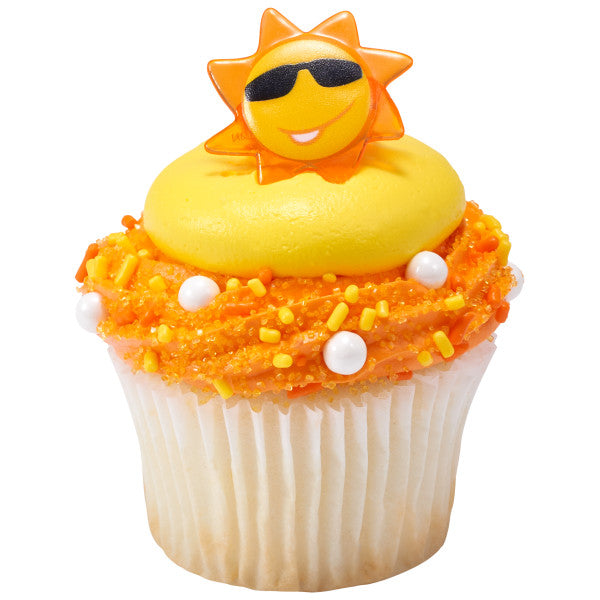 Sun Face Rings, 8 Pack