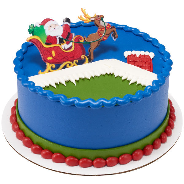 Santa and Reindeer Layon