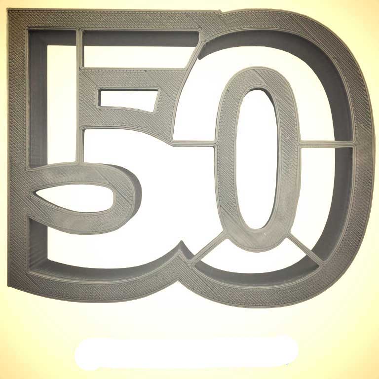 50 Plastic Cookie Cutter, 4"