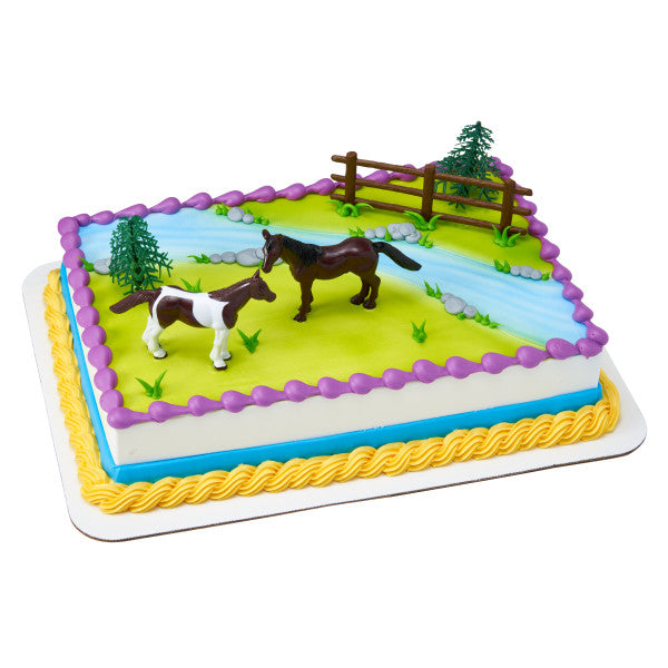 Horses Cake Topper Set