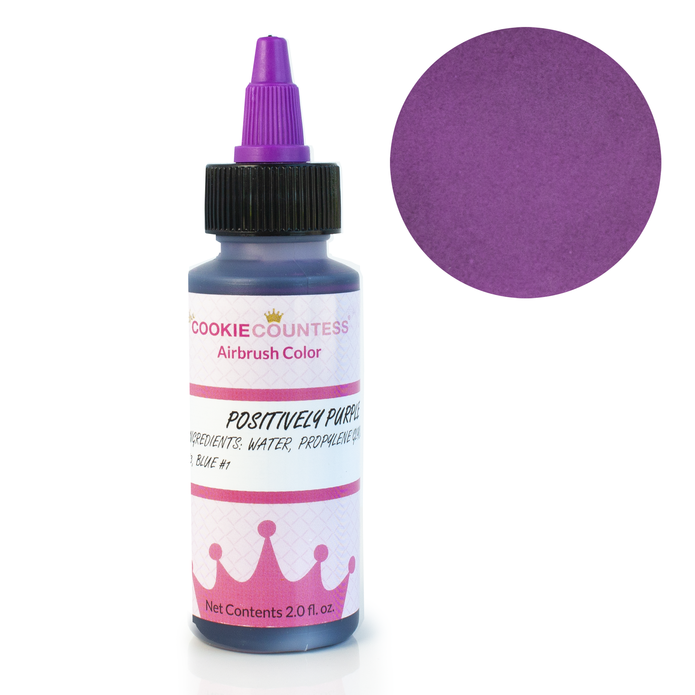 The Cookie Countess Positively Purple Airbrush Color, 2oz