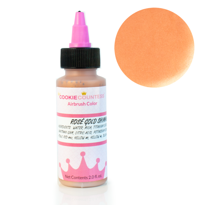 Rosé Gold Shimmer Airbrush Color 2oz