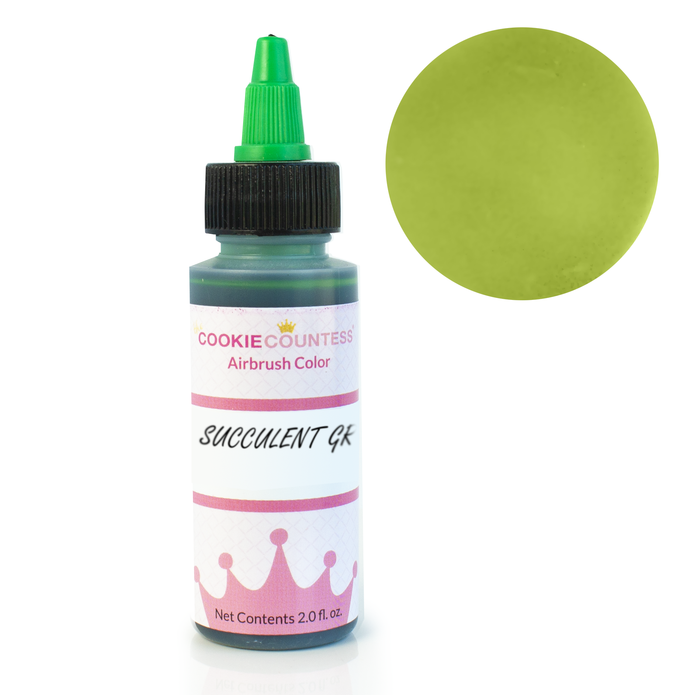 succulent food coloring Succulent Green Airbrush Color, 2oz – Lorraines Cake & Candy Supplies
