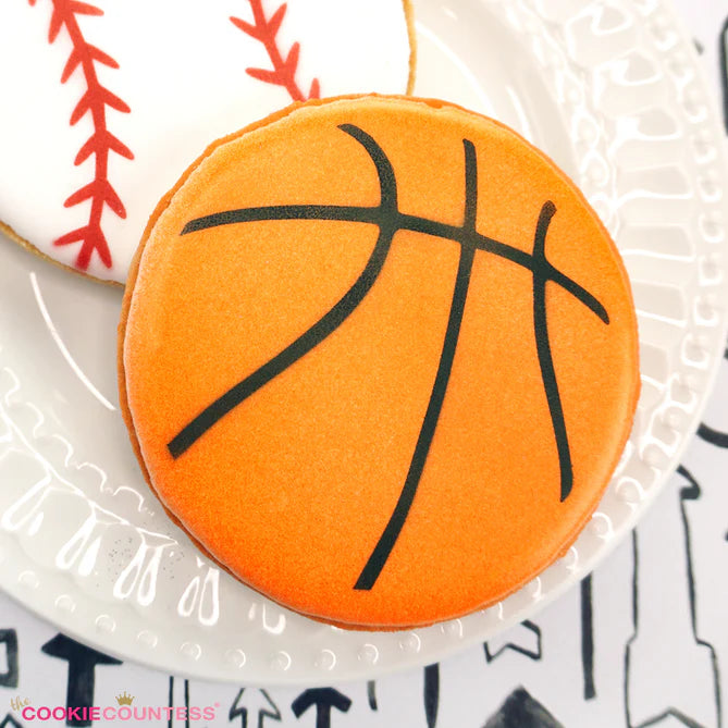 Basketball 2 Sizes Stencil