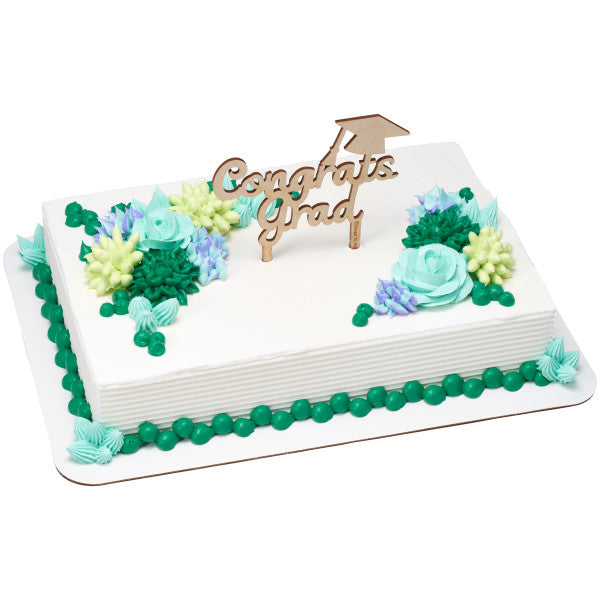 Congrats Grad, Wood Stand-Up Pick