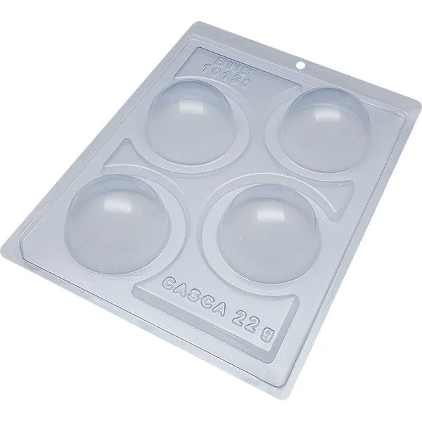 60mm Chocolate Sphere Mold, 3 part