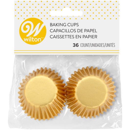 Mini Gold Baking Cup, 36 pack