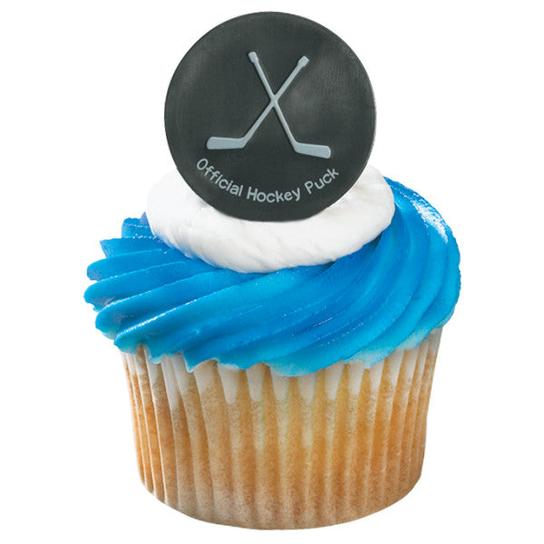 Hockey Puck Rings, 12 Pack