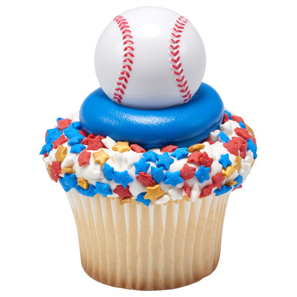 Baseball Rings, 8 Pack