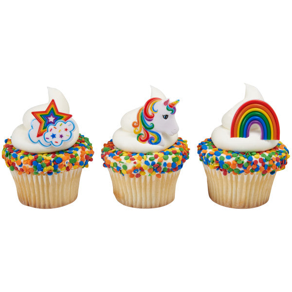 Unicorn Rings, 12 Pack