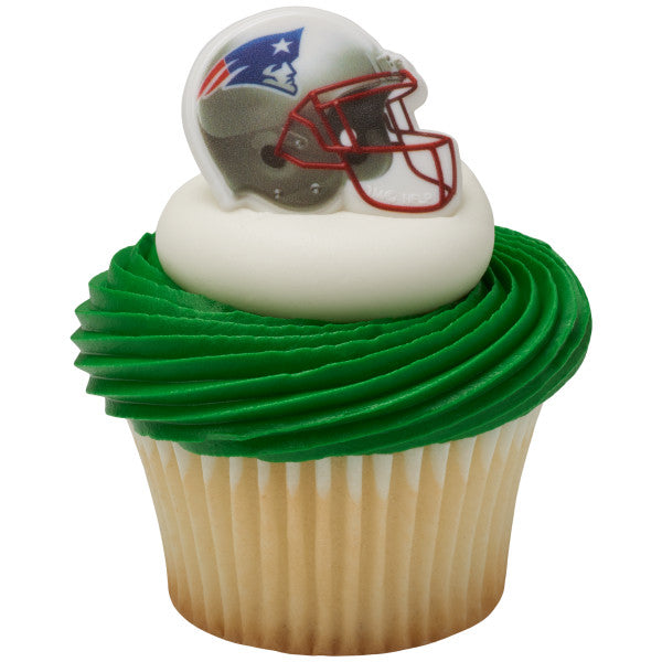 New England Patriots Football Helmet Rings, 8 Pack