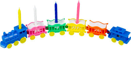Train Candle Holder Set