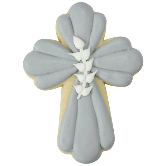 Elegant Cross Cookie Cutter, 3.5"