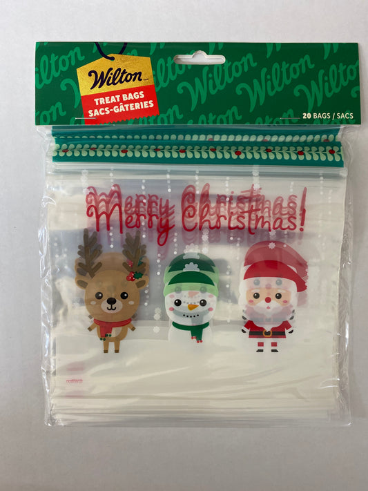 Santa and Friends Reseal Bags, 20 Pack