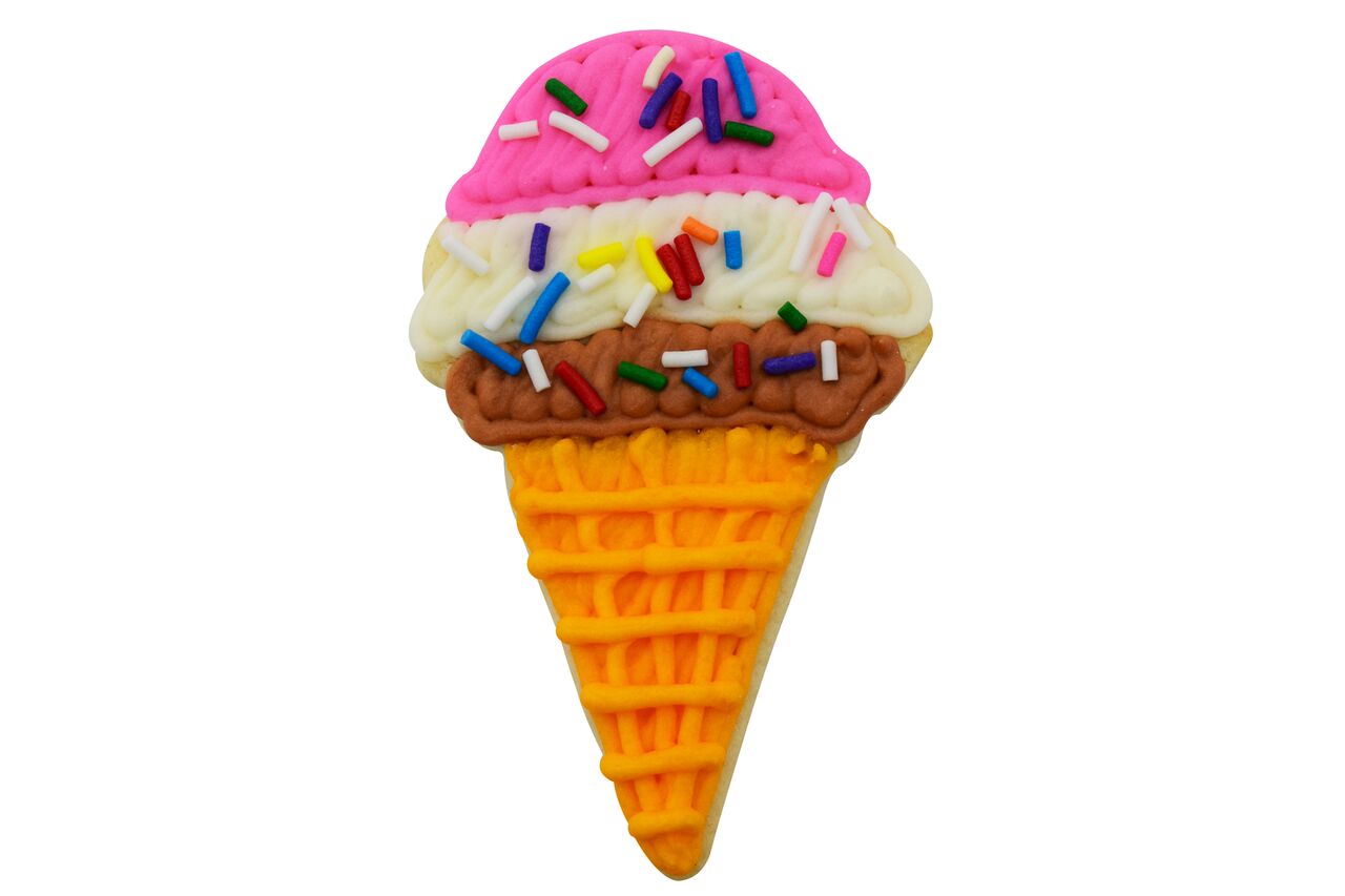 Ice Cream Cone Cookie Cutter, 4"