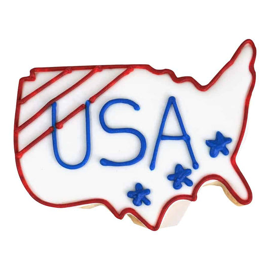 United States / USA Map Cookie Cutter, 4.25"