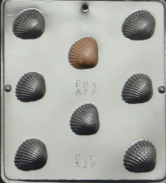 Scallop Shells Bite Size Mold (8 cavity)