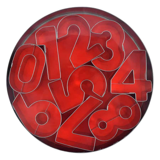 Number Cookie Cutter Set in can, 2.5"