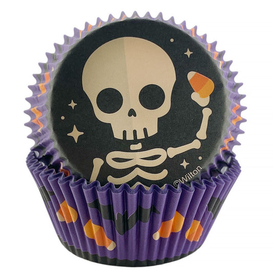 Halloween Skeleton Baking Cup, 24 Pack