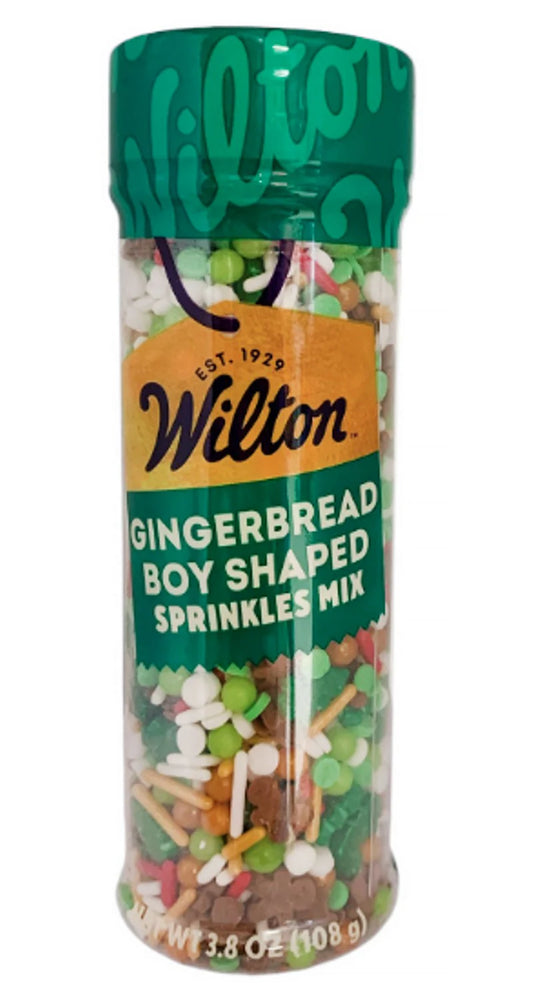 Gingerbread Boy Sprinkle Mix, Tall 3.8 oz