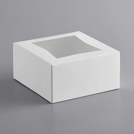 Pie Box with Window, 6" x 6" x 3"