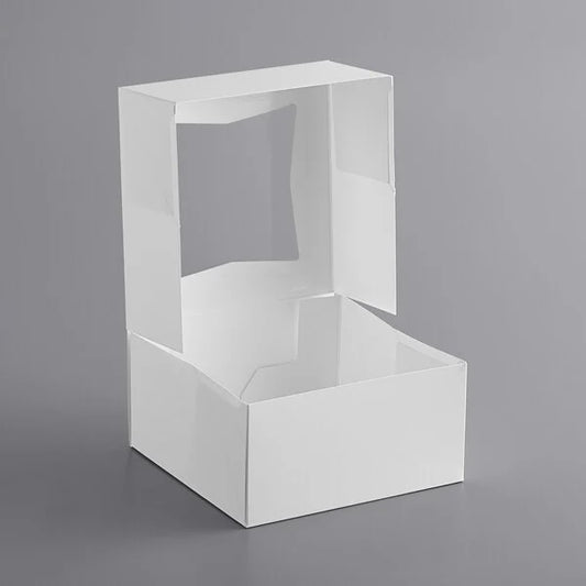 Pie Box with Window, 6" x 6" x 3"